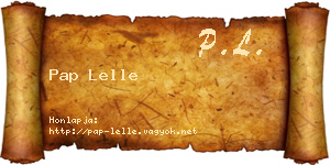 Pap Lelle névjegykártya